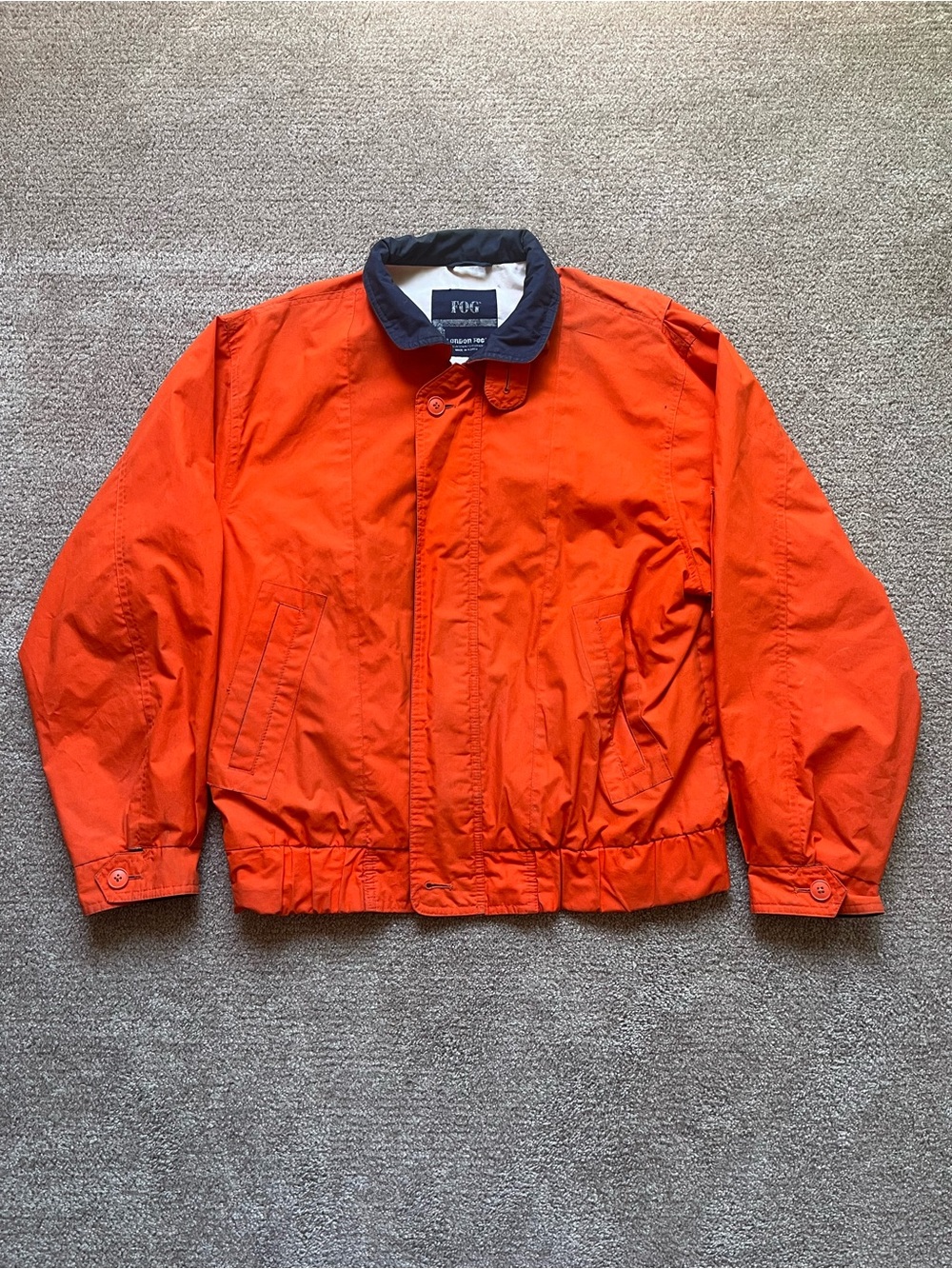 VTG 80’s London Fog Orange Bomber Jacket